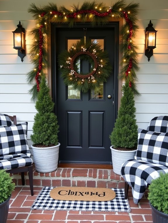 cozy buffalo check decor