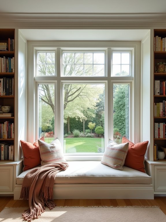 cozy built in window seats