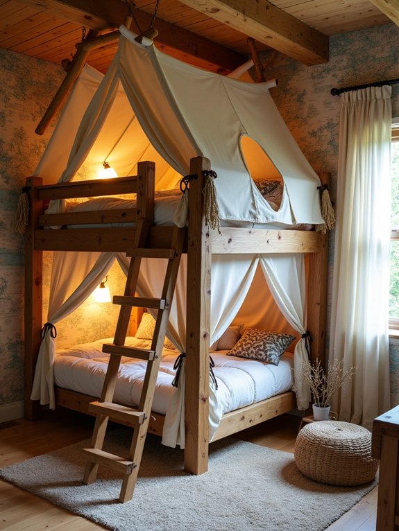 cozy camp inspired retreat