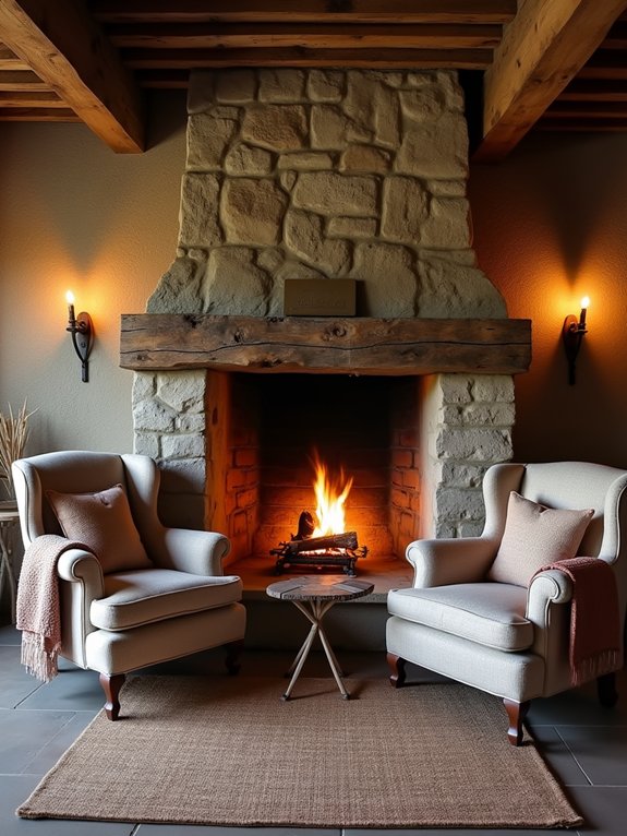 cozy classic fireplace designs