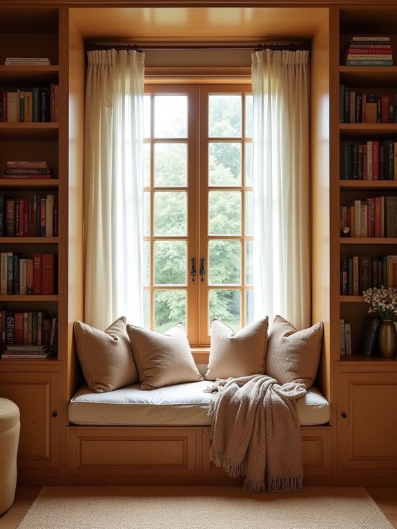cozy corner reading nook