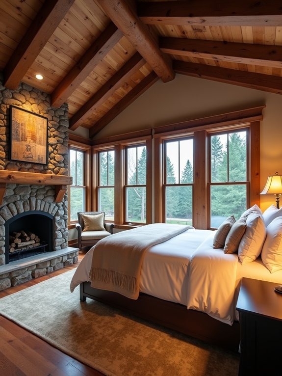 cozy functional master suite design