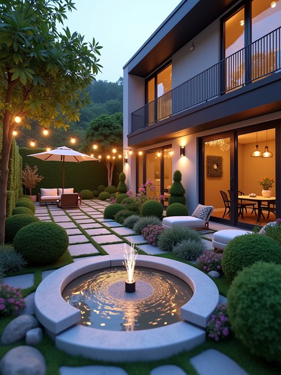 cozy garden seating retreat