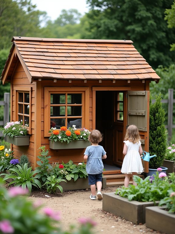 cozy gardening playhouse retreat