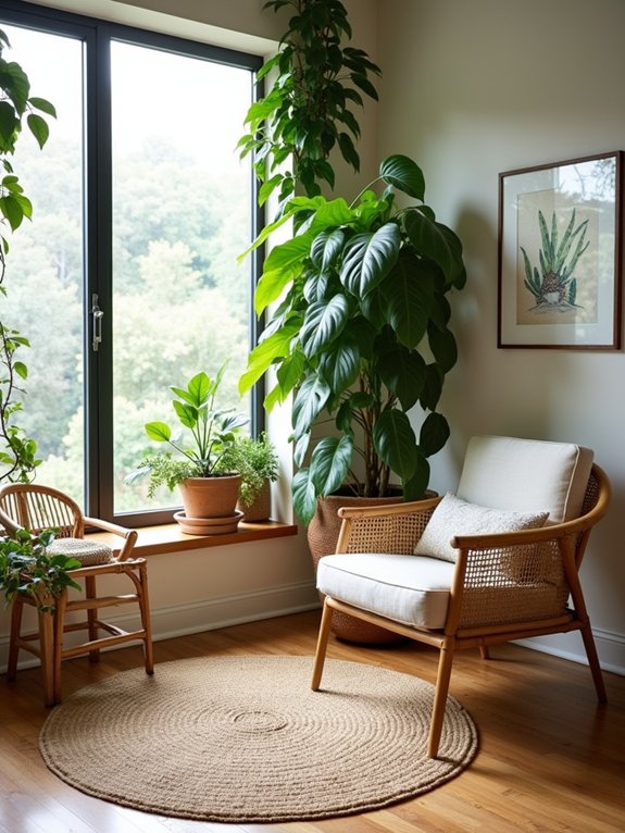 cozy green sanctuary corner