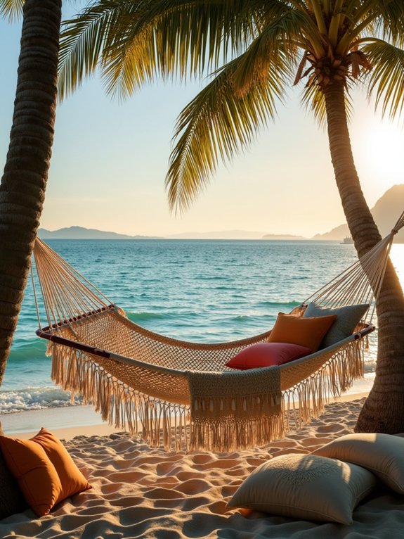 cozy hammocks and swings