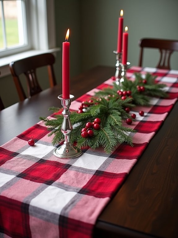 cozy holiday dining decor