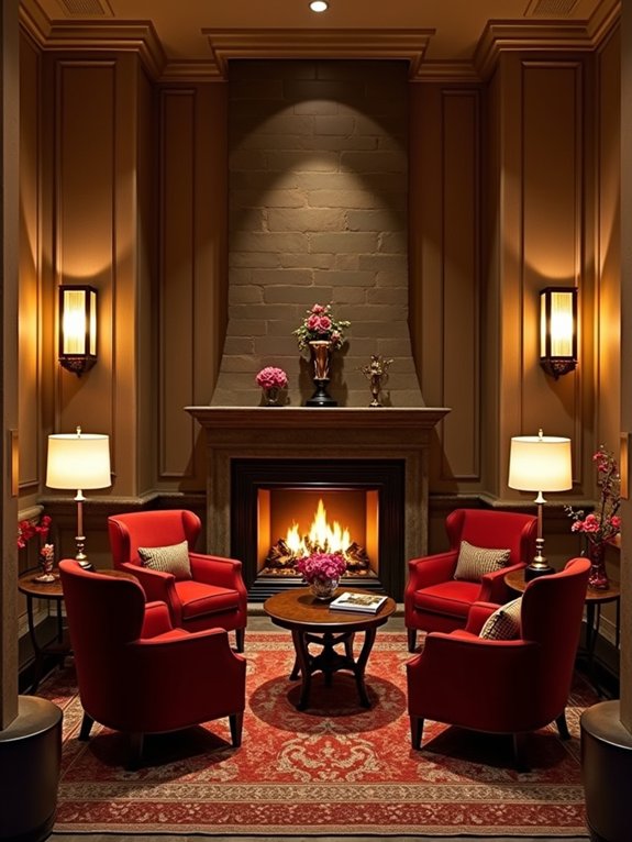 cozy inviting seating clusters