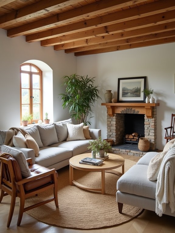 cozy layered textures materials
