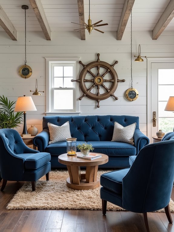 cozy nautical lounge design