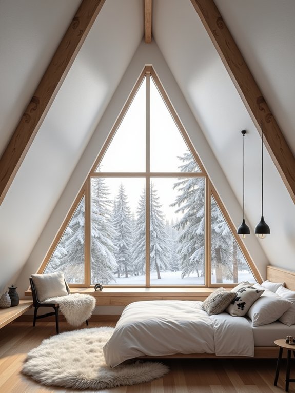 cozy nordic a frame retreat