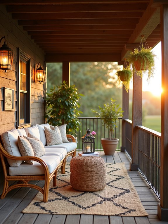 cozy outdoor living retreat