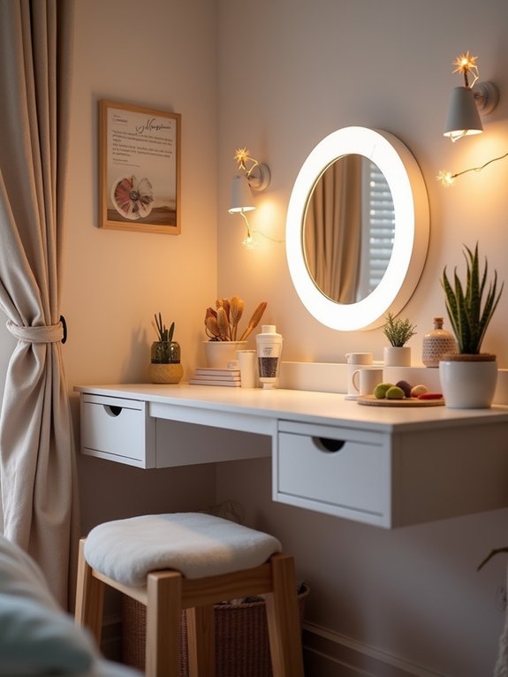 cozy personal grooming station