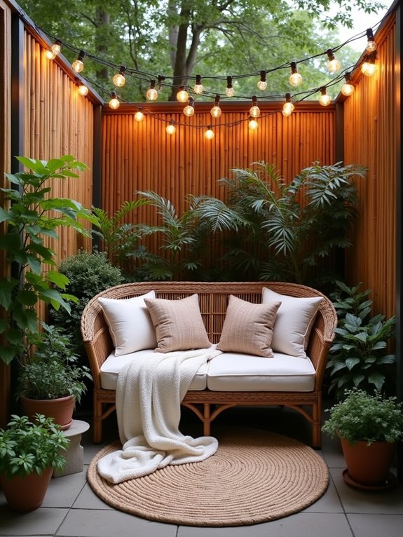 cozy private reading nook