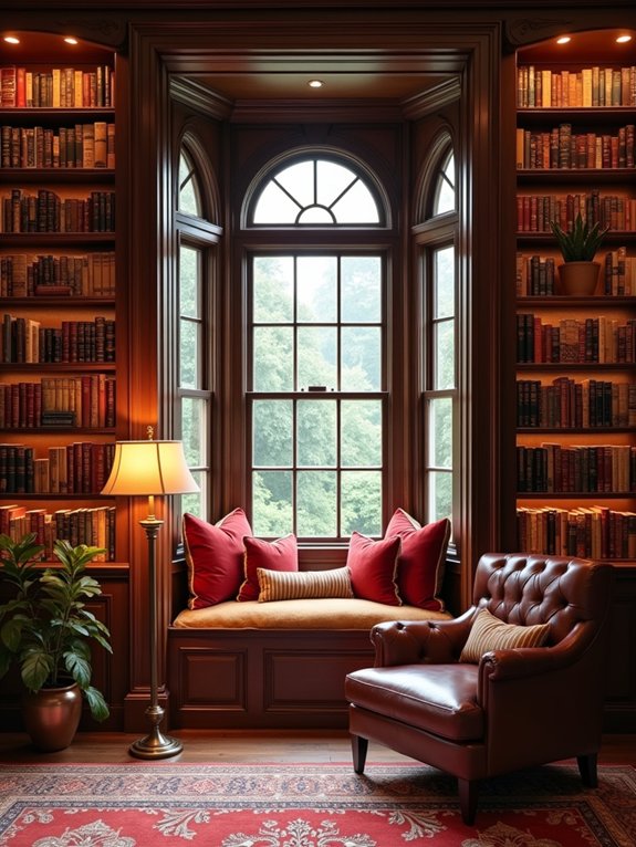 cozy reading alcove design