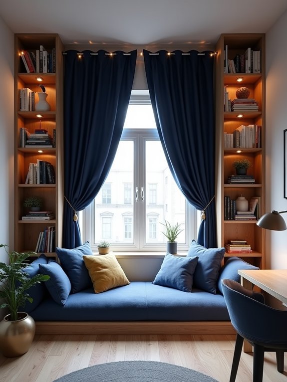 cozy reading corner setup