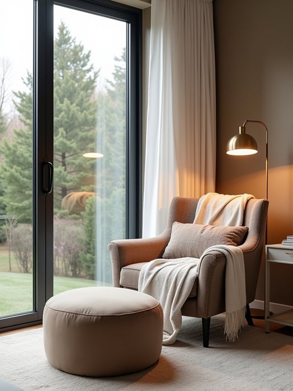 cozy reading nook design