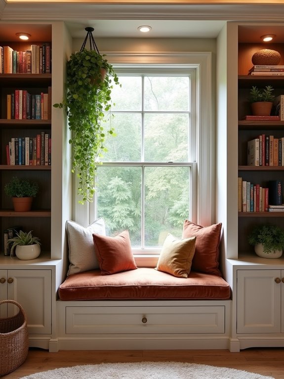 cozy reading nook design
