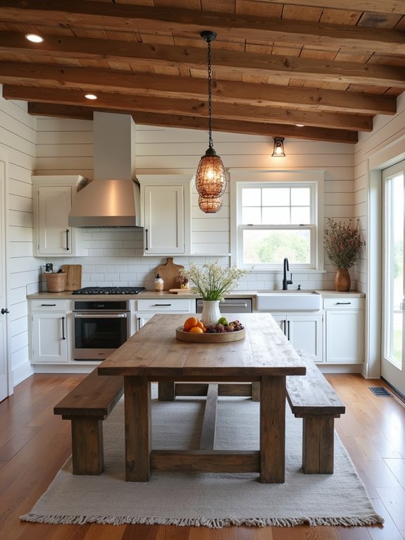 cozy rustic dining fusion