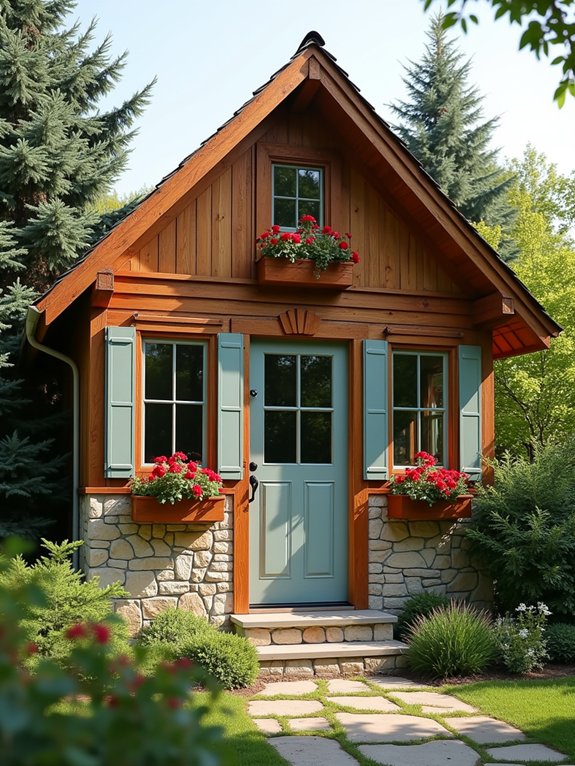 cozy rustic garden retreat
