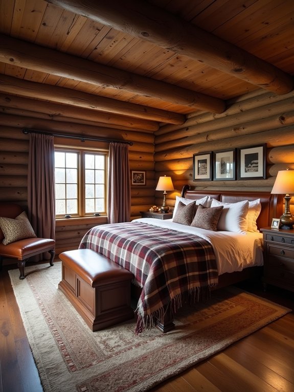cozy rustic log cabin