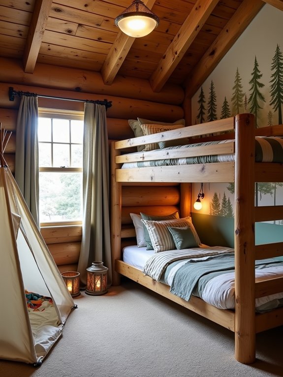 cozy rustic woodland retreat