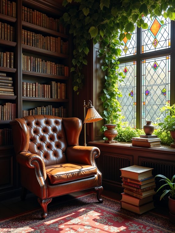 cozy vintage reading sanctuary