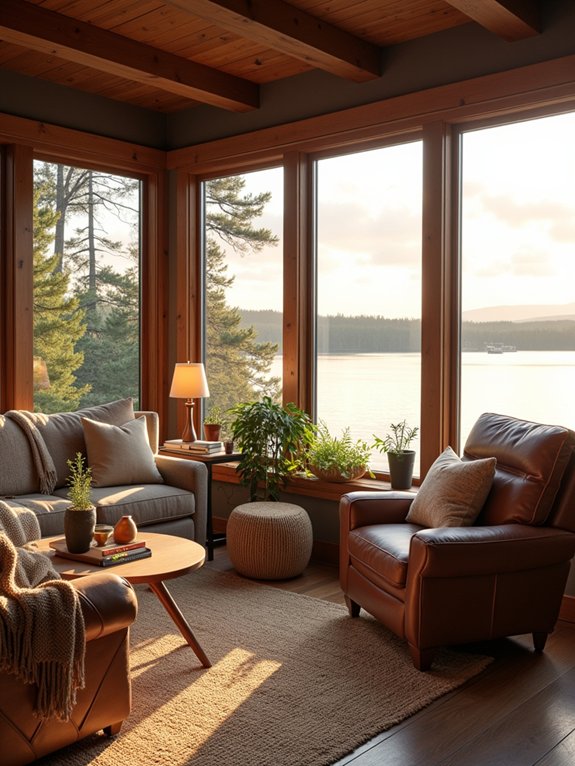 cozy waterfront living textiles