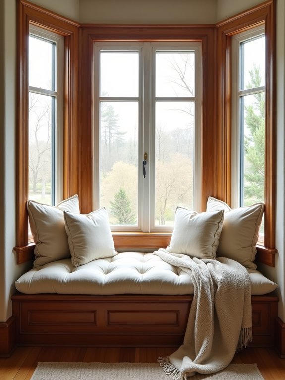 cozy window seat cushions