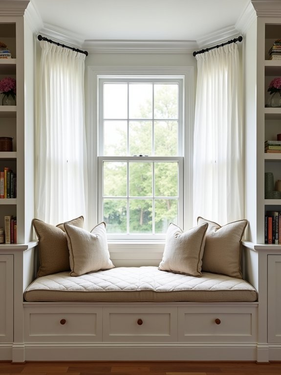 cozy window seat design