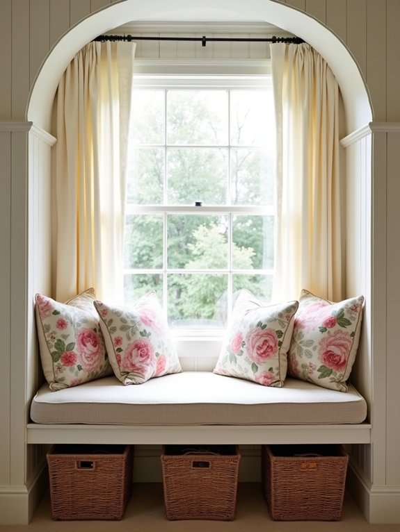 cozy window seat nook