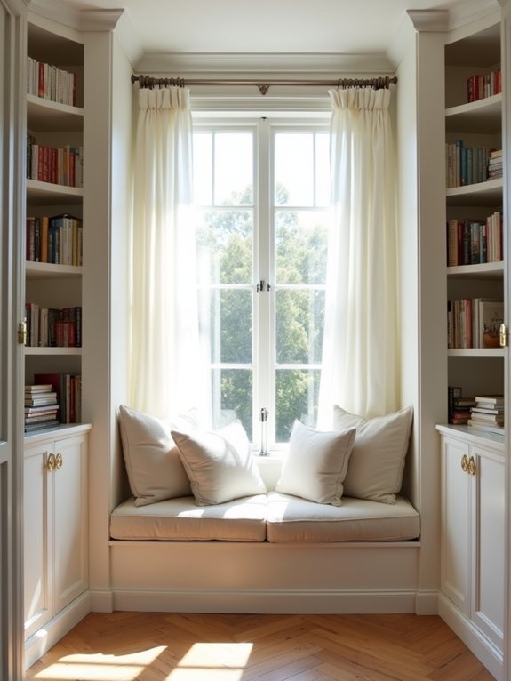 cozy window seat nook