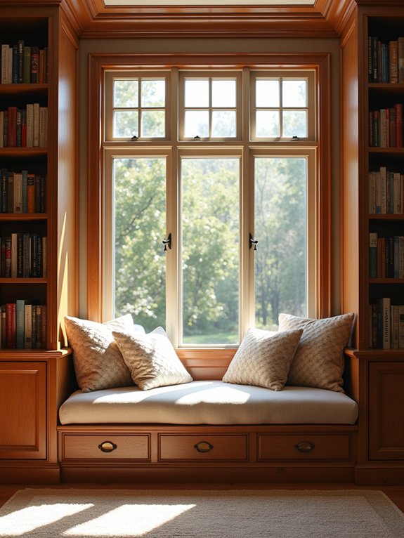 cozy window seat nook