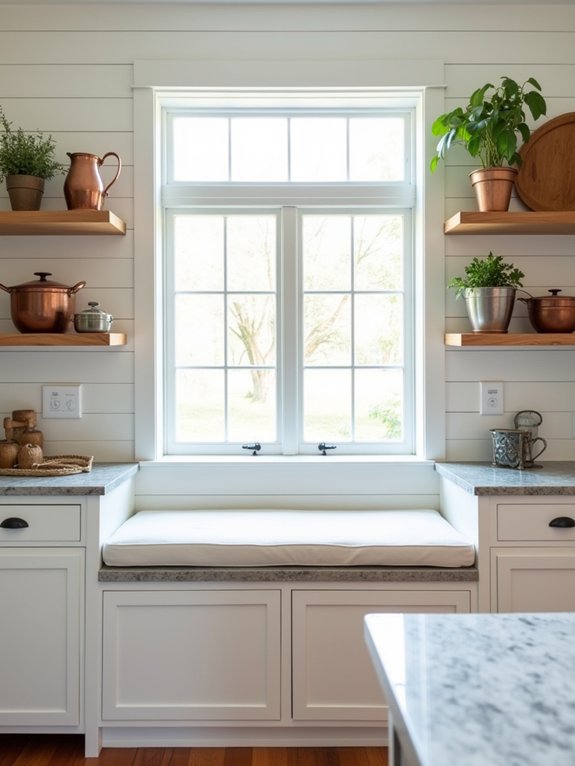 cozy window seat storage