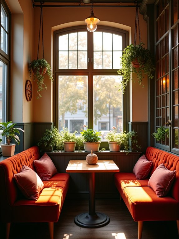 cozy window seating area