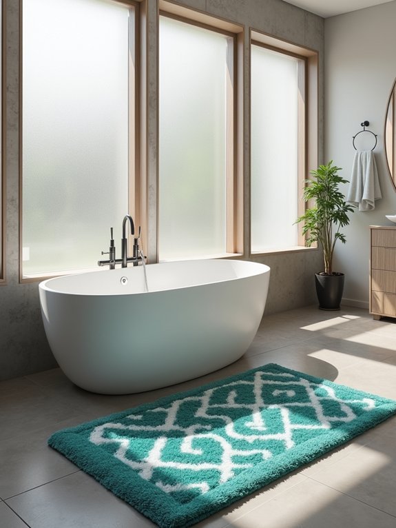creative and safe bath mats