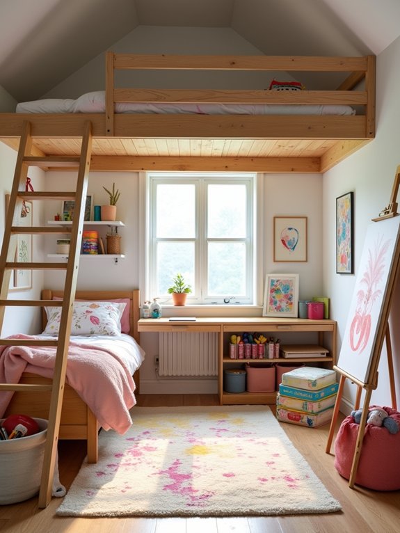 creative art studio workspace