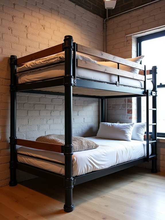 creative industrial bunk bed