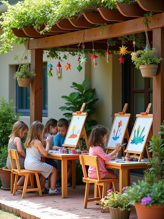 creative outdoor art space