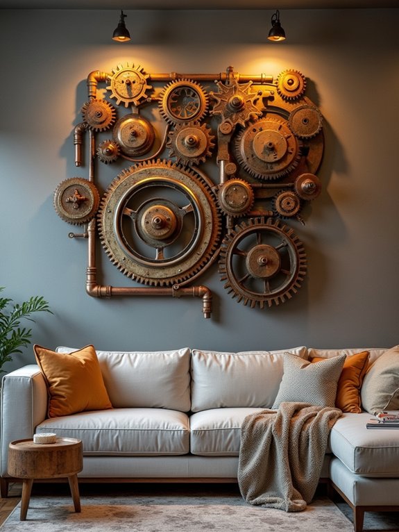 creative salvaged metal art