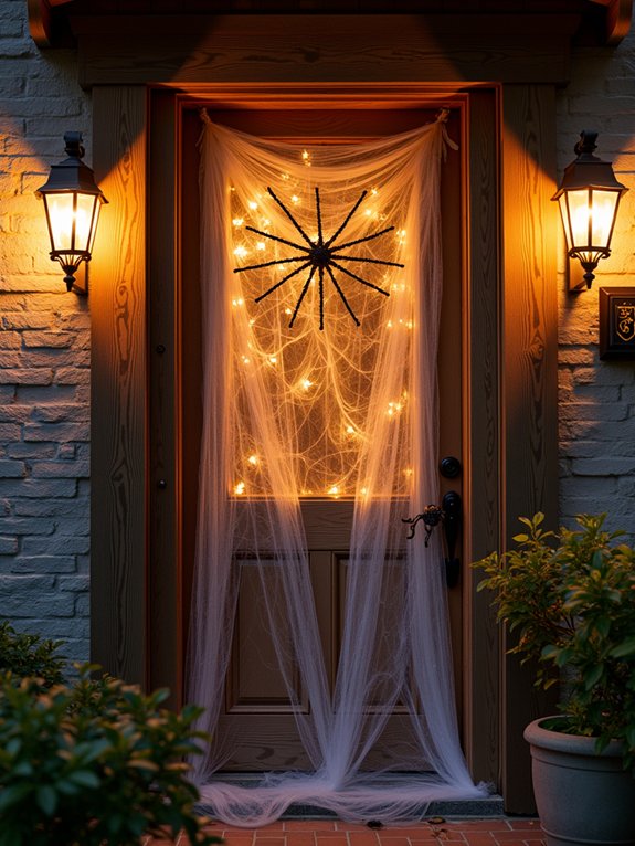 creepy crawly door decor