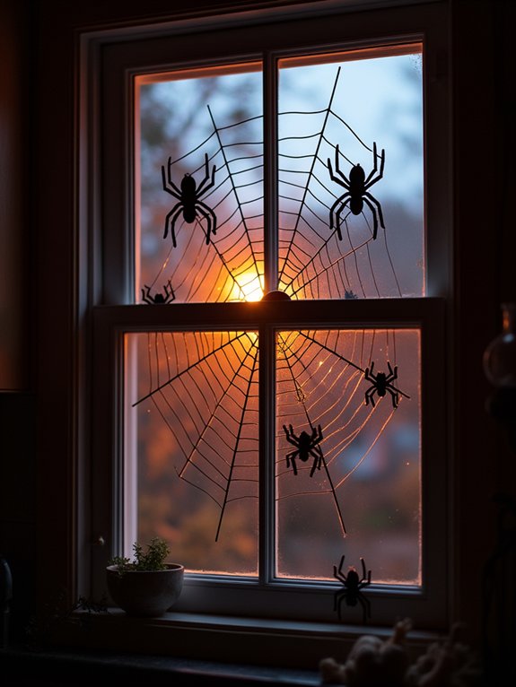 creepy crawly window decorations