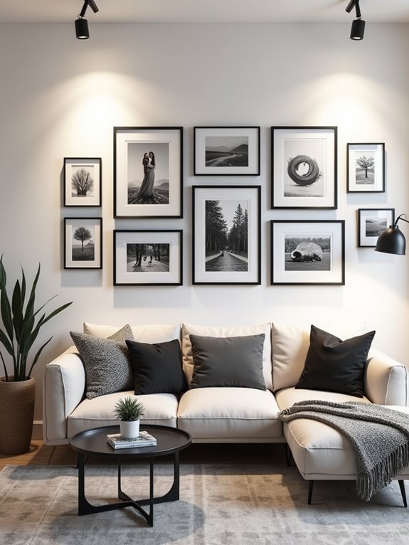curated art gallery wall