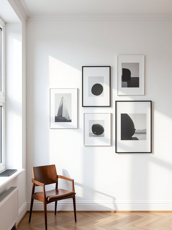curated gallery wall aesthetics