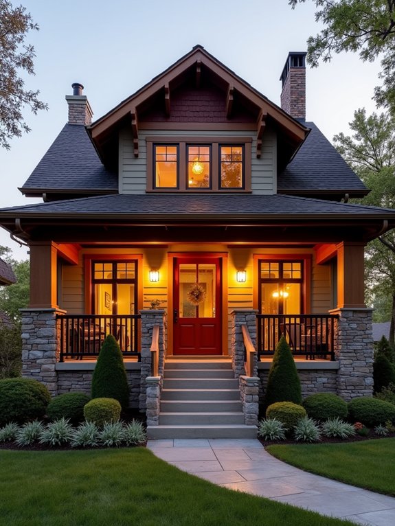custom railings enhance bungalows