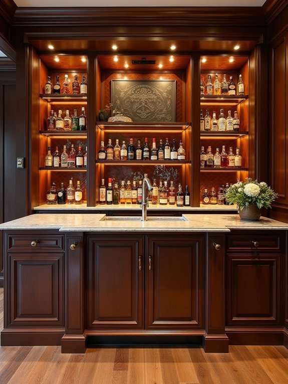 custom shelving for bars
