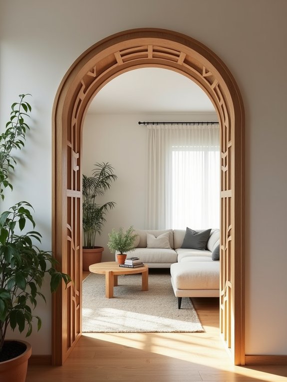 customizable wooden arch dividers