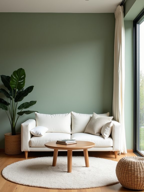 dark green scandinavian minimalism
