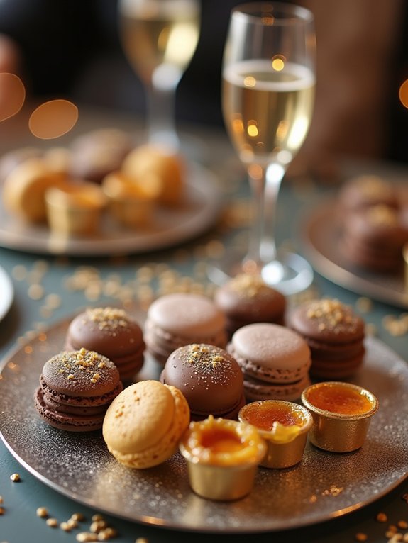 desserts paired with champagne