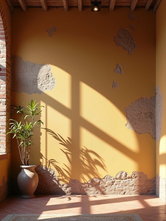 distressed plaster wall techniques